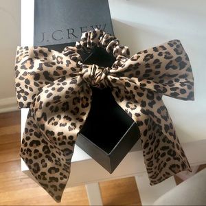 J Crew | satin scrunchie with bow
